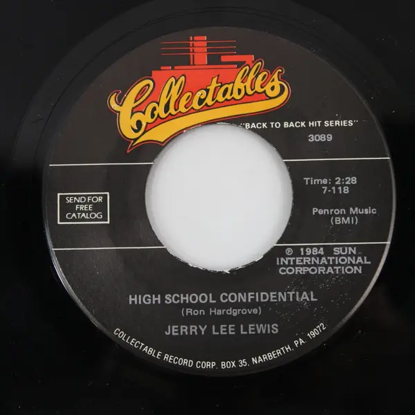 Jerry Lee Lewis Great Balls of Fire/High School Confidential 7" Single 3089
