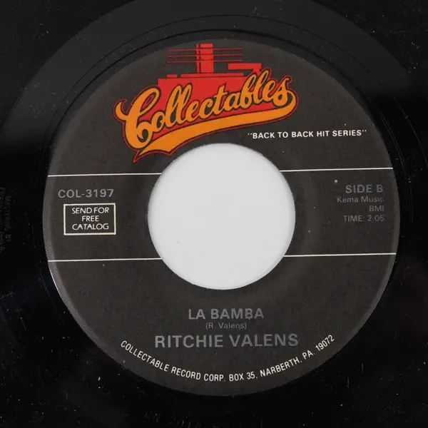 Ritchie Valens Donna/ La Bamba Collectables COL-3197  7" Vinyl Record