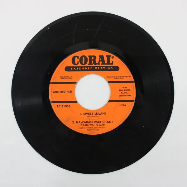 Ames Brothers Coral 7" 45 RPM EP To You Sweetheart Aloha Sweet Leilani