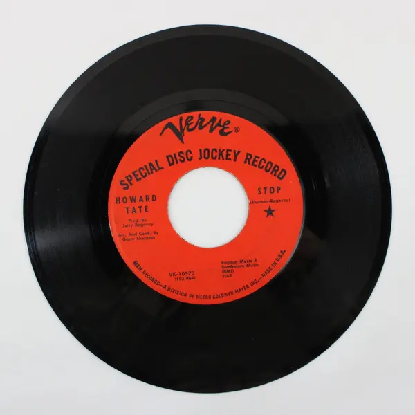 Howard Tate Shoot 'Em All Down/Stop Verve 7" Vinyl Record