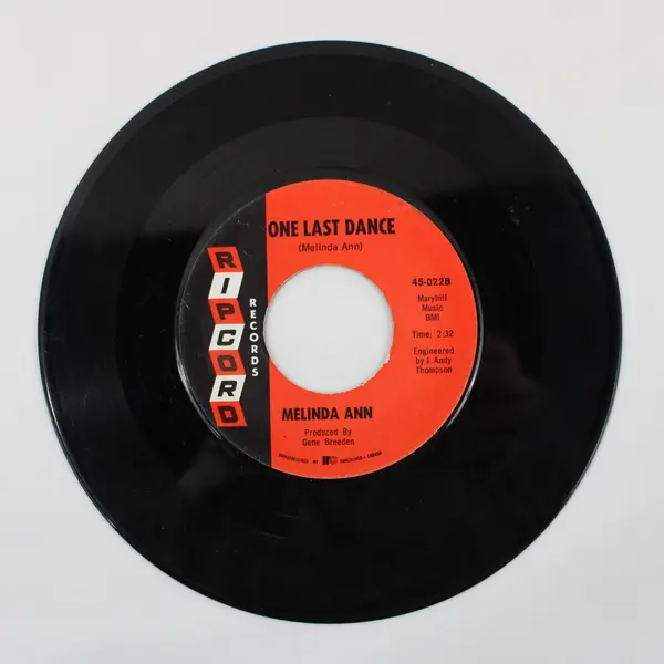 Melinda Ann Take My Hand/ One Last Dance 7" Vinyl Ripcord 45-022