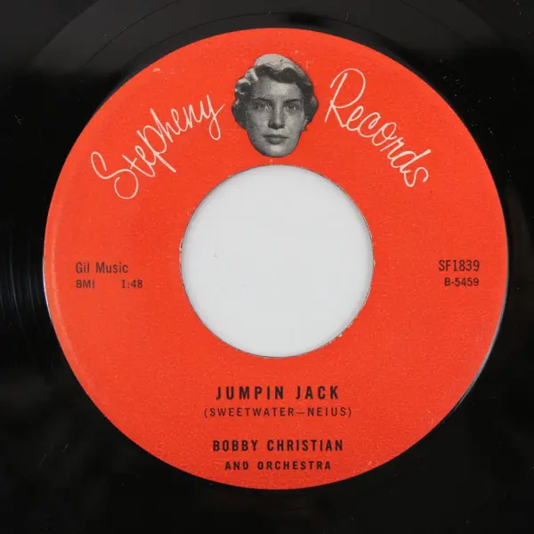 Bobby Christian Jumpin' Jack / English Toffee 7" 45 RPM Record Stepheny Records