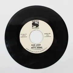 Betty Harris Bad Luck/ Lonely Hearts Sansu 461 Promo 7" Vinyl Record