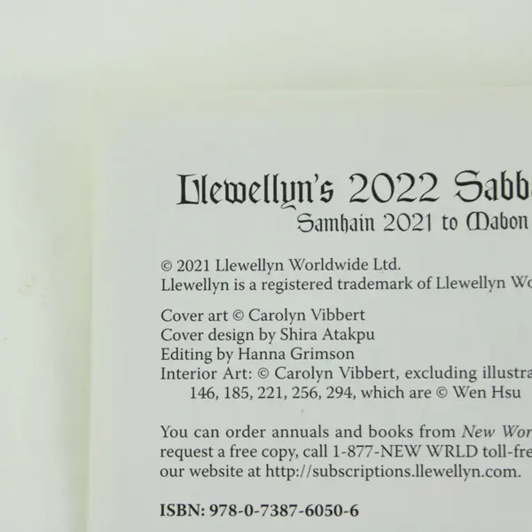 Lot of 2 Llewellyn's Sabbats Almanac 2022 and 2023