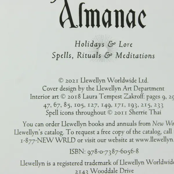 Lot of 2 Llewellyn 2022 Witches' Spell-A-Day & 2023 Herbal Almanac Books