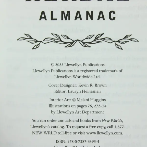 Lot of 2 Llewellyn 2022 Witches' Spell-A-Day & 2023 Herbal Almanac Books