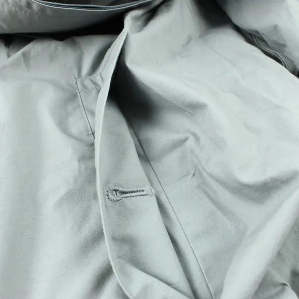 London Fog Men's Gray Trench Coat Size 42R Classic FLAWED