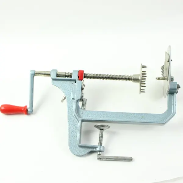 Norpro Apple Peeler Corer Slicer Clamp-On Red Crank