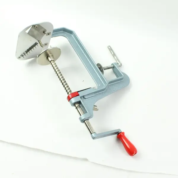 Norpro Apple Peeler Corer Slicer Clamp-On Red Crank