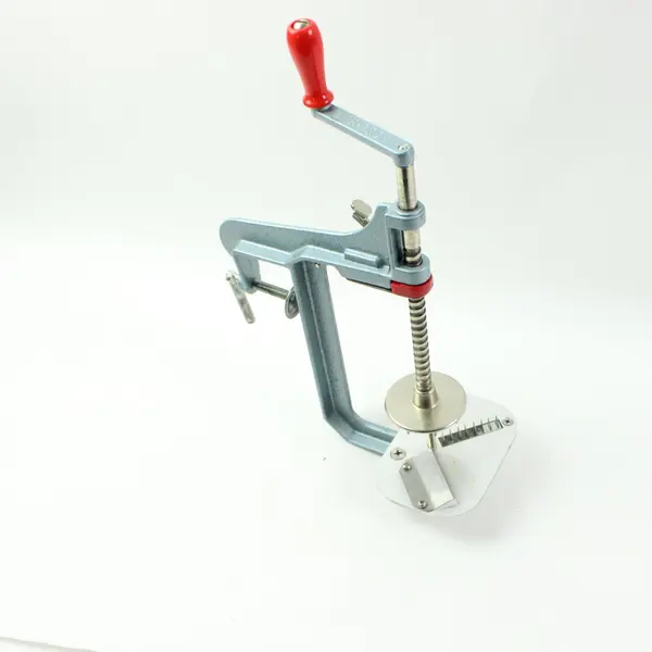 Norpro Apple Peeler Corer Slicer Clamp-On Red Crank