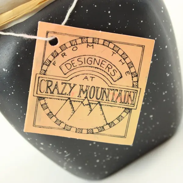 Crazy Mountain Snowman Happy Holidays Candle Holder