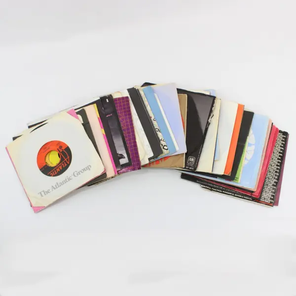 Lot of 43 7-Inch Vinyl Records for DIY Crafts Art Decor Upcycling
