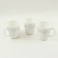 Corning Floral Band Coffee Mugs 3-Piece Matching Set