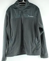 Columbia Men's Large Charcoal Gray Fleece Full Zip Jacket