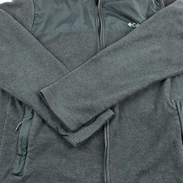 Columbia Men's Large Charcoal Gray Fleece Full Zip Jacket