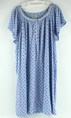 Aria Collection Women's Cornflower Blue Sleepshirt 2X