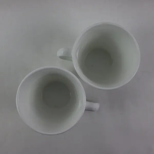 Corelle by Corning Coffee Mugs Set of 2 Floral Leaf Designs