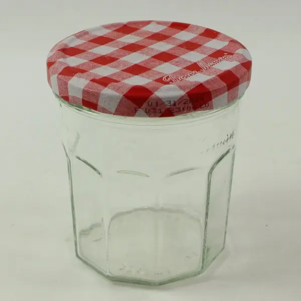 Lot of 5 Empty Bonne Maman Glass Jam Jars Craft Storage Canning