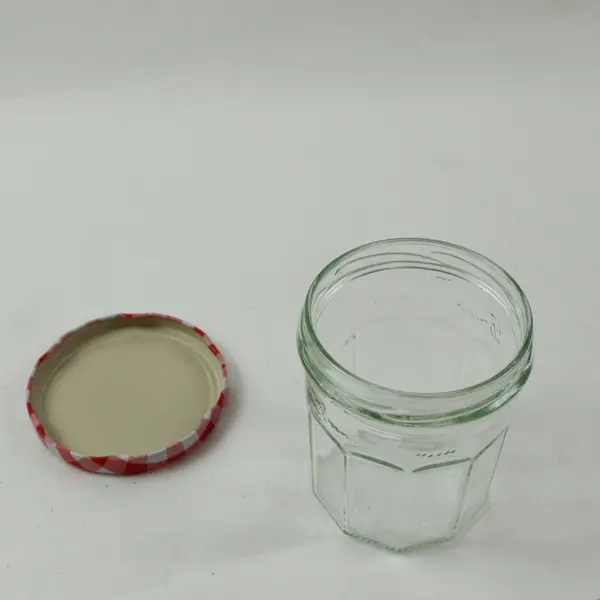 Lot of 5 Empty Bonne Maman Glass Jam Jars Craft Storage Canning