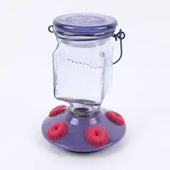 Perky-Pet Purple Hummingbird Feeder 7.5 in