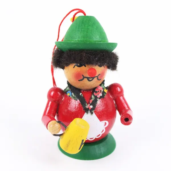 Steinbach German Wooden Man With Beer Ornament 3 Inch FLAWED