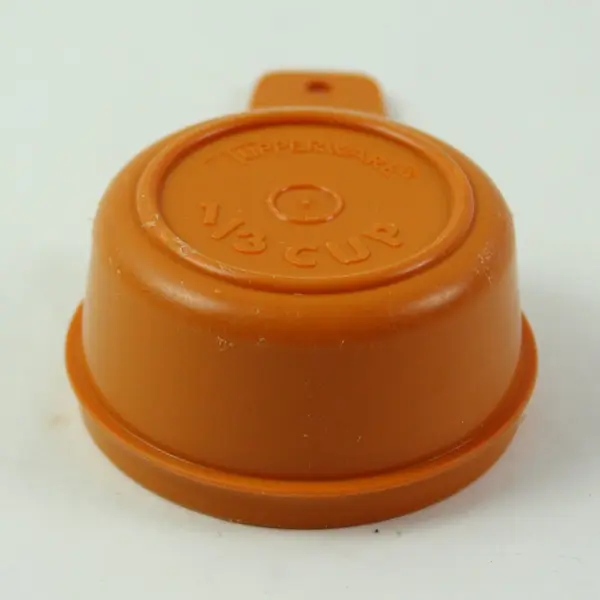 Tupperware 765-7 Orange 1/3 Cup Measuring Cup