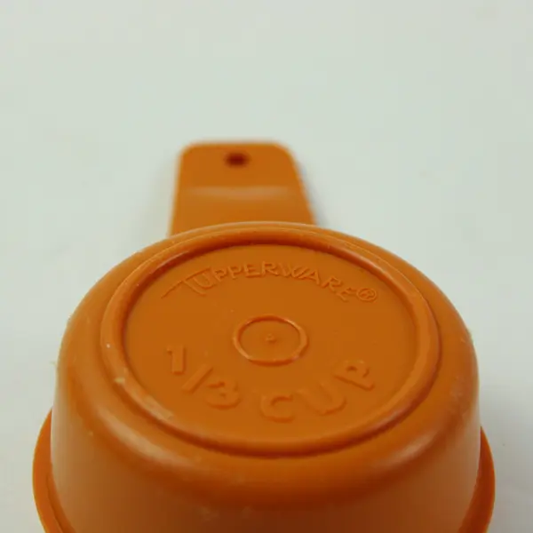 Tupperware 765-7 Orange 1/3 Cup Measuring Cup