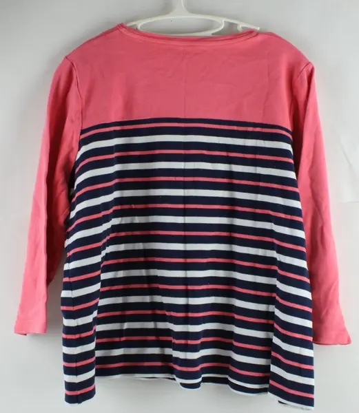 Kim Rogers Women's XL Striped Watermelon 3/4 Sleeve Shirt