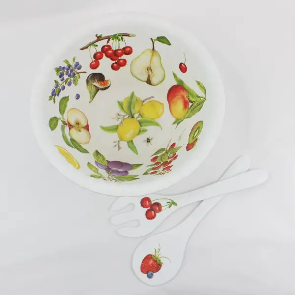 One Eighty Degrees Mary Lake-Thompson 11.5in Melamine Fruit Serving Bowl Set