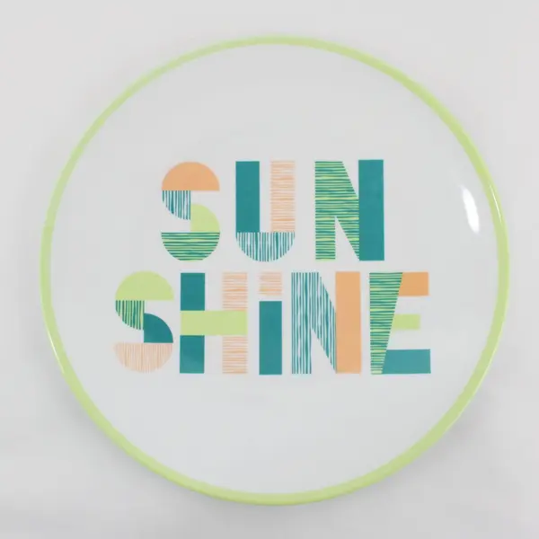 HD Designs Sunshine And Summer Melamine Outdoor Dinner Plate 11 Inch NWT