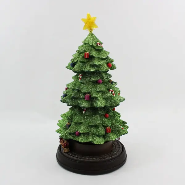 Rotating Light Up Christmas Tree w/ Moving Train and Music As-Is
