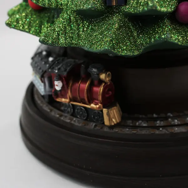 Rotating Light Up Christmas Tree w/ Moving Train and Music As-Is