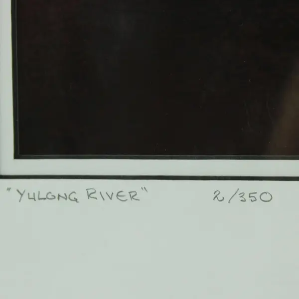 Gene Davis Yulong River 1992 Limited Edition Framed Matted Signed Print 2/350