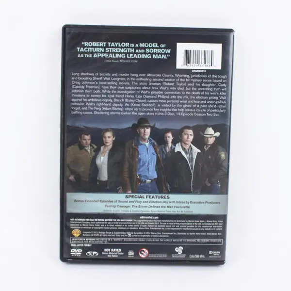 Longmire The Complete Second Season (3 discs) DVD 2013 TV Series