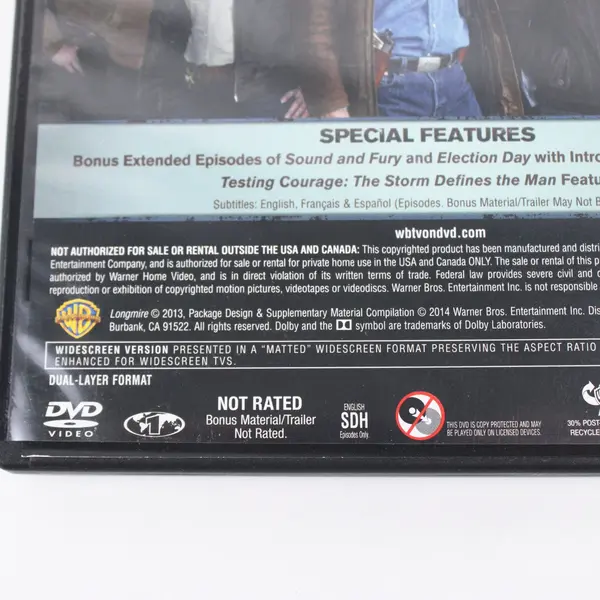 Longmire The Complete Second Season (3 discs) DVD 2013 TV Series