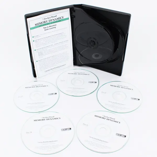 Evelyn Wood Memory Dynamics 5 Audio CD Set 2006 #22000CD