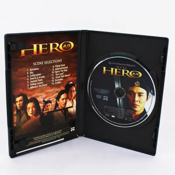 Hero DVD Jet Li 2004 Zhang Yimou Quentin Tarantino Presents MPN 38012