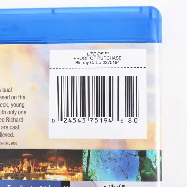 Life of Pi Blu-ray 2012 Ed. Adventure Drama Movie, Ang Lee 