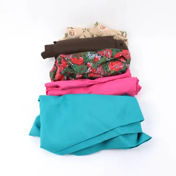 Lot of 5 Assorted Fabric Remnants Scrap Pieces Sewing Quilting Crafts