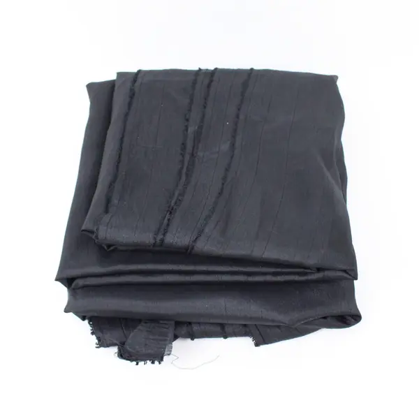 Black Synthetic Blend Fabric for Sewing Crafts Costumes