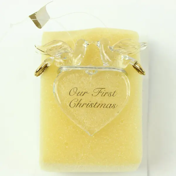 Roman Inc Our First Christmas Heart Ornament in Box