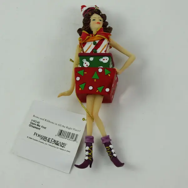 Department 56 Possible Dreams Open Me First Christmas Ornaments Set of 6
