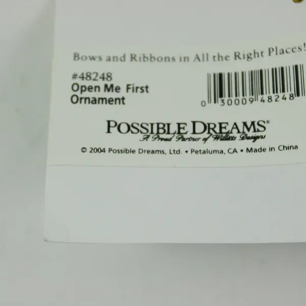 Department 56 Possible Dreams Open Me First Christmas Ornaments Set of 6