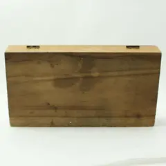 Vintage Wooden Hinged Storage Box Cartoon Character