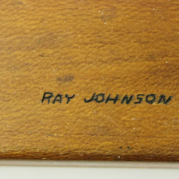 Vintage Wooden Hinged Storage Box Cartoon Character