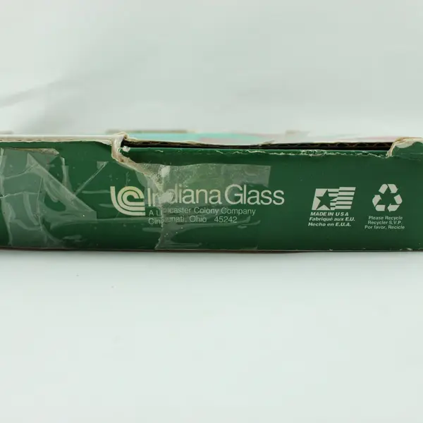 Vintage Indiana Glass Evergreen Christmas Tree Green Serving Platter 12in