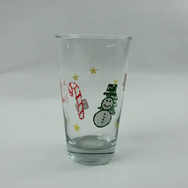 Anchor Hocking Milk for Santa Glass Tumbler Vintage Christmas Holiday