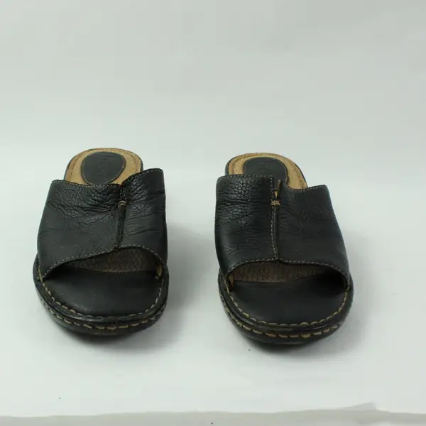 BOC Women's Size 9M Black Leather Slide Sandals