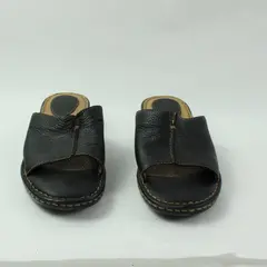 BOC Women's Size 9M Black Leather Slide Sandals