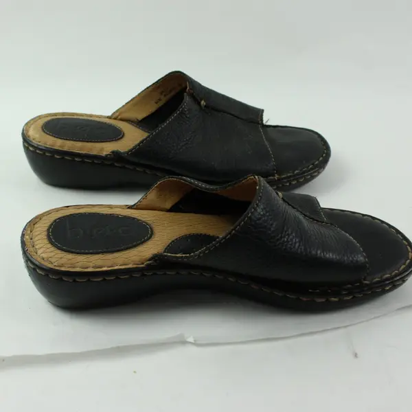 BOC Women's Size 9M Black Leather Slide Sandals